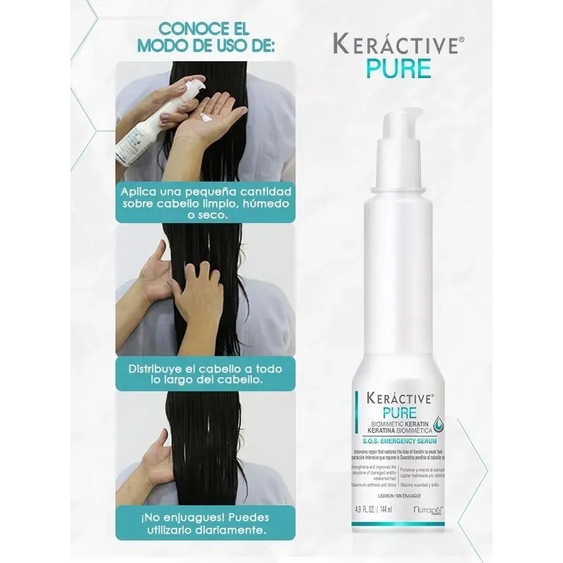 Serum Reparador Capilar Nutrapel Keractive Pure 144ml