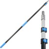 Hicavar 6pcs 5-12 Ft Telescoping Paint Roller Extension Pole