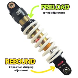 DNM MK-AR Rear Shock 265/275/280/290/295/360mm for Dirty Pit Bike (295mm x 250LBS)