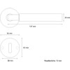 ck-tuerbeschlaege Bauhaus Handle Set | Class 4 Certified | V2A