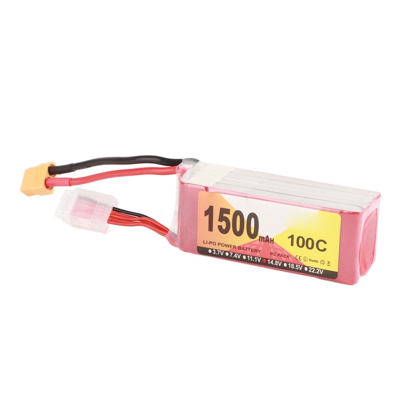 1500mAh 100C 4S LiPo Battery Pack Stable Current Portable Long