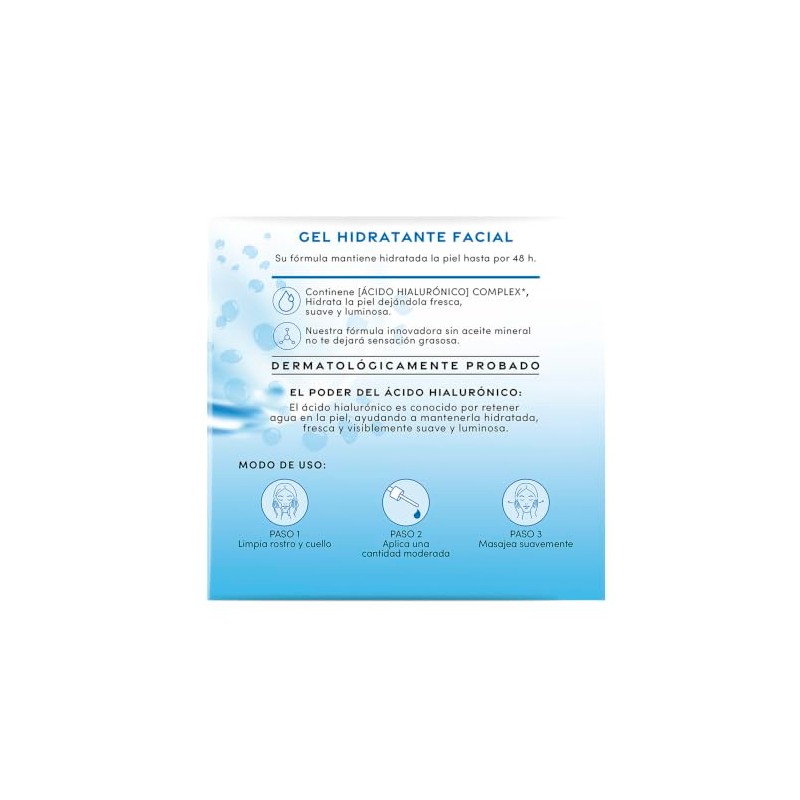 Ponds Hydra Active Gel Hidratante 110 g con ácido hialurónico