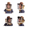 AukBeeFun Cowboy Beekeeper Hat with Veil Bee Veil Hat with