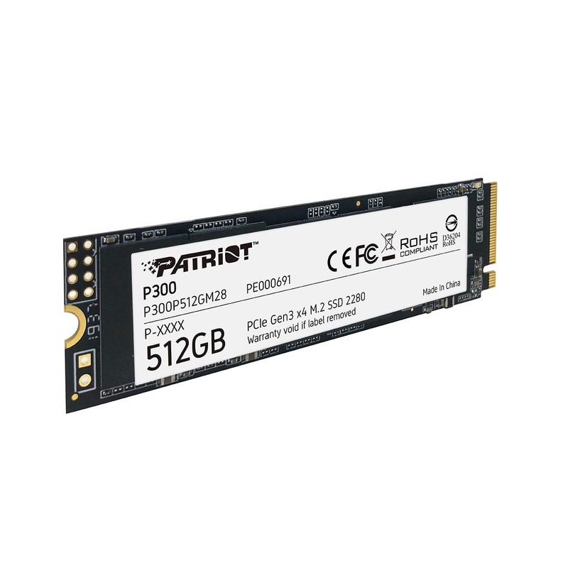 Patriot Memory P300 512GB M.2 SSD 2280 NVMe PCIe Gen