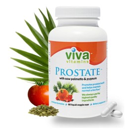 Viva Vitamins Suplemento Salud Próstata Hombres 60 Cápsulas