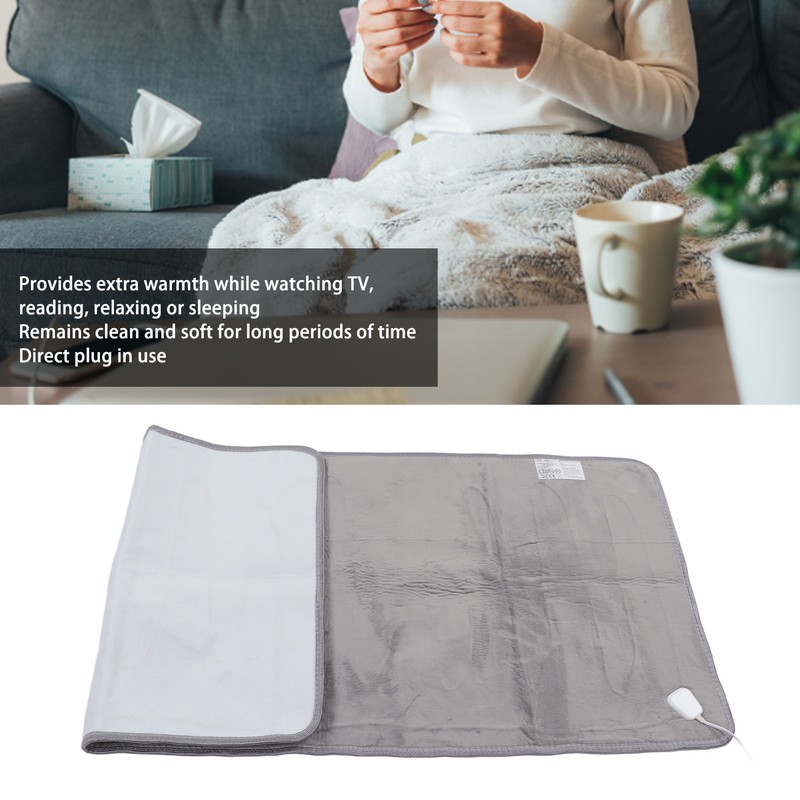 Heated Blanket Soft Flannel 150x70cm Portable Comfortable Warm Electric Throw