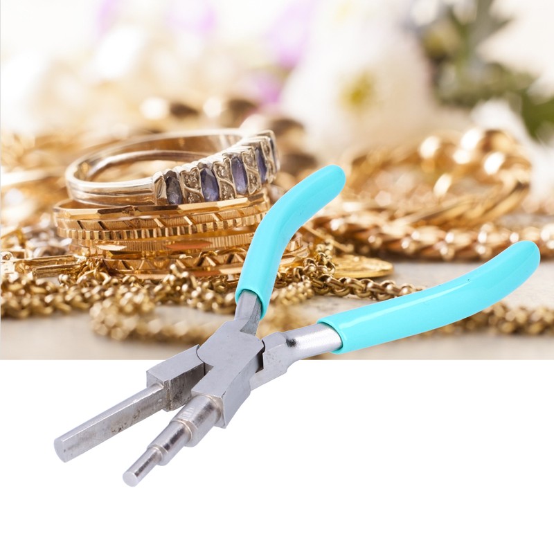 Winding Pliers 3‑Section Round Nose Carbon Steel Wire Coilling Shaping
