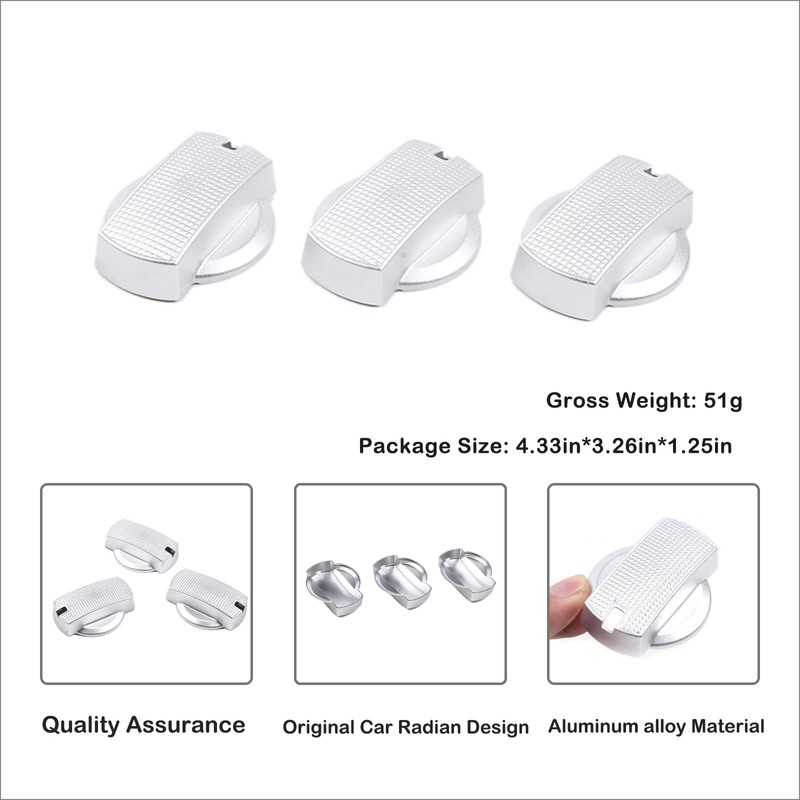 Car Center Console Air Conditioner Switch Button Knob Trim Cover