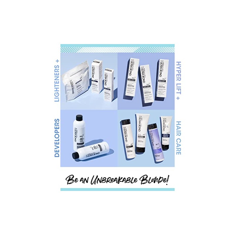 AGEbeautiful Ultra Bond - Paquete de aclarador de polvo permanente,