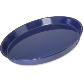 Carlisle FoodService Products CFS 130060 13" Deep Sided Serving Tray, Cobalt Blue (Pack of 12)