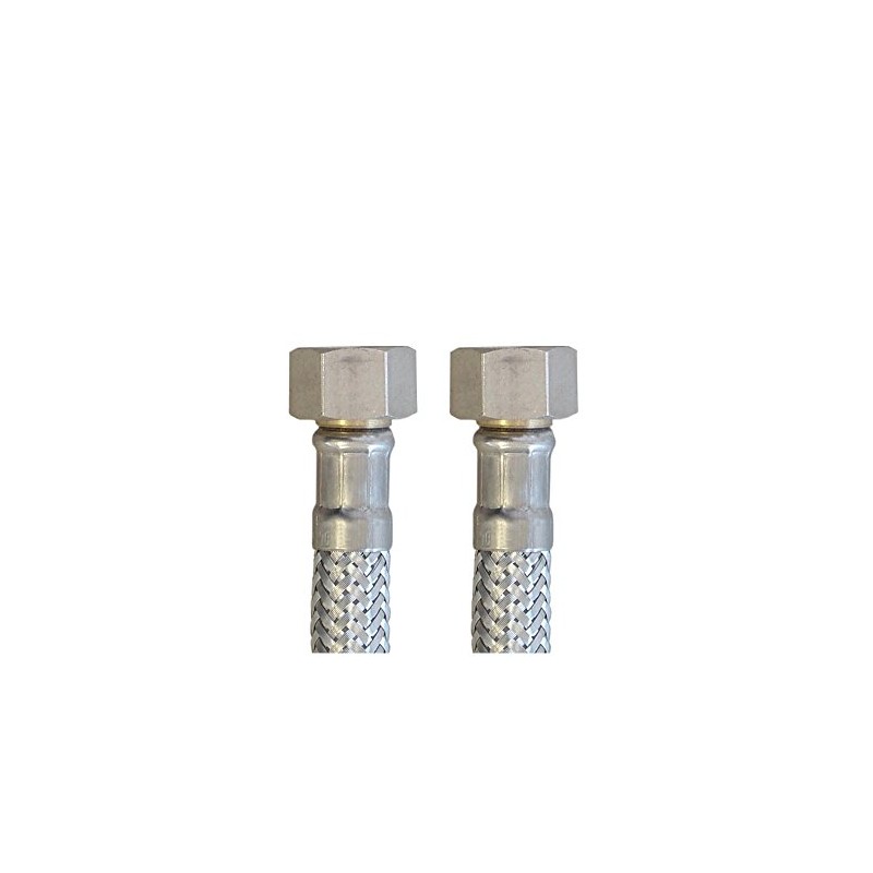 Reinforced hose 3/8 inch nut x 3/8 inch nut, flexible