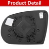 Rearview Mirror Glass Replacement with Backing Plate Heated Right Passenger