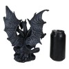 Gothic Faux Stone Ancient Legendary Five Headed Dragon Hydra Roaring