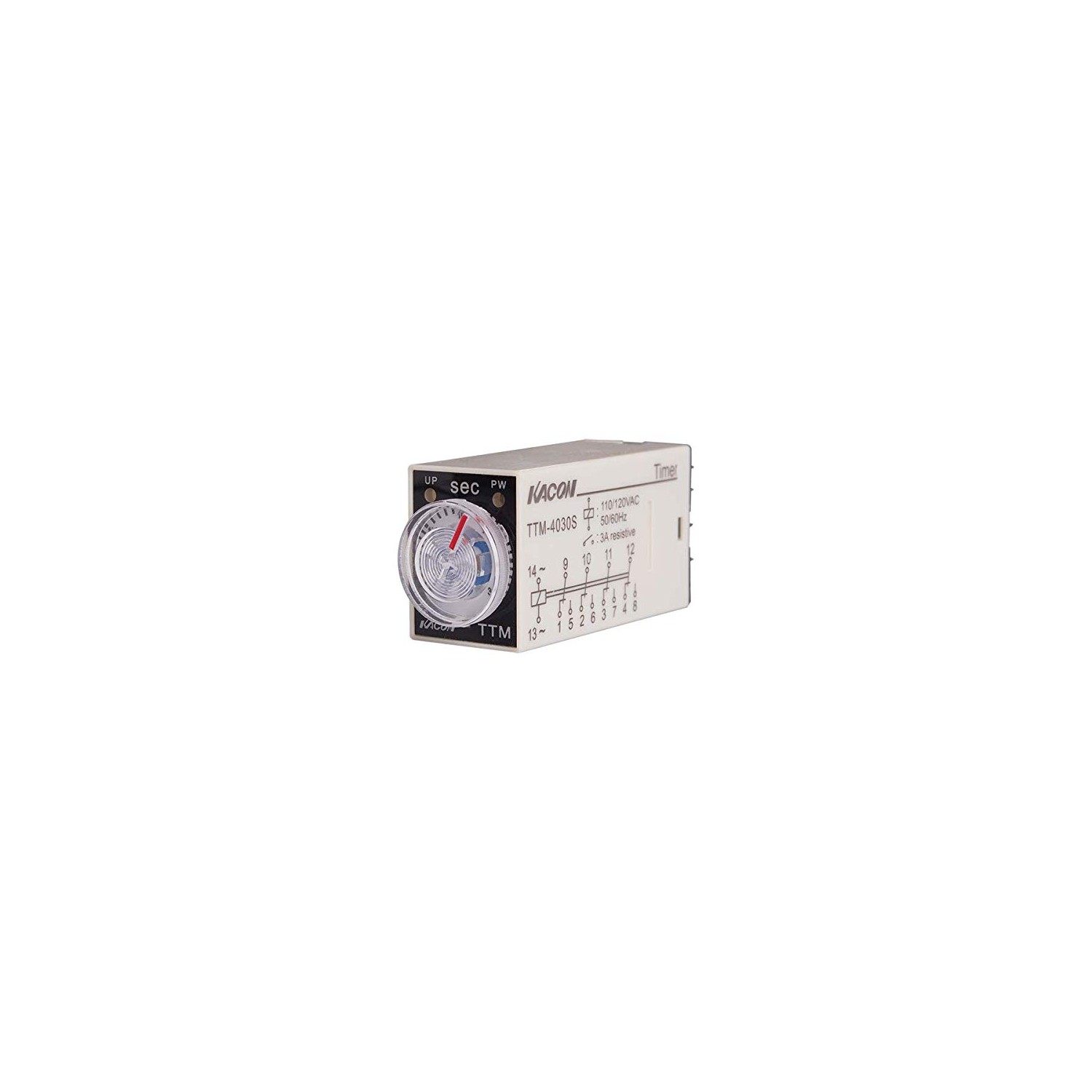 TTM4010S-110VAC, Mini Analog Timer, 27.5x21x51mm, Max. time Range 10 ...