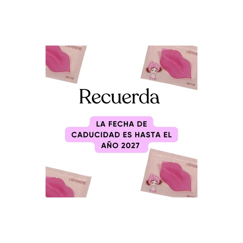 Mascarilla Labios Colageno Hidratante Parches 50 Pz Oferta