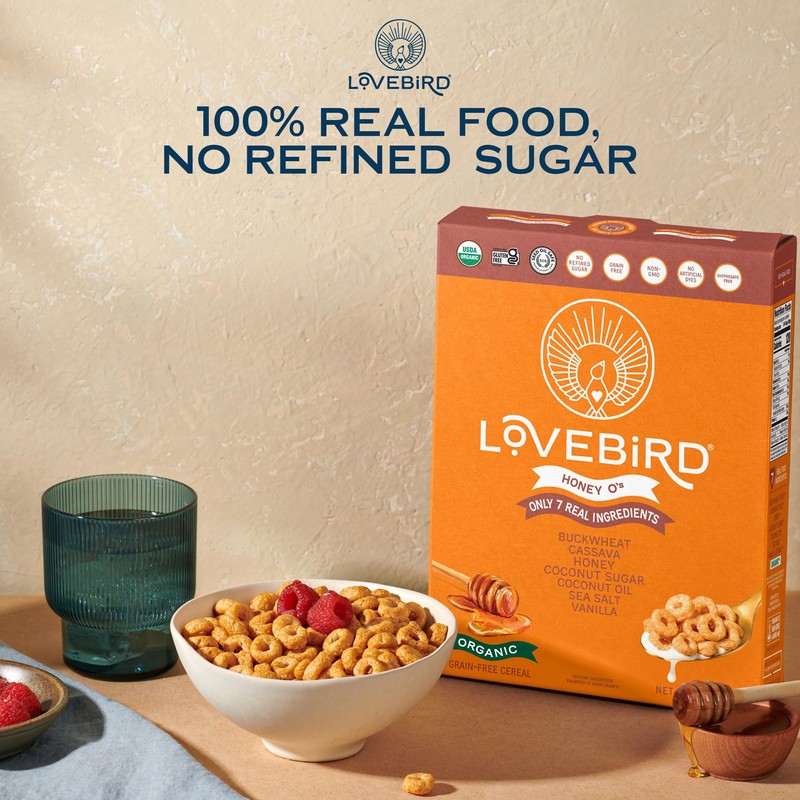 Lovebird Organic Cereal That Actually Tastes Good - 100% Real