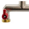 Brass Tap Two Way Splitter Manifold With Valves 3/4" BSP
