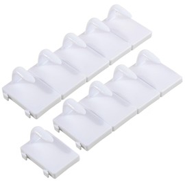 10Pcs Plastic Fake Nail Tip Practice Display Holder Nail Art Training Stand Rack Nails Display Practice Art Painting Fake Nail Holder with Base for False Nail Designs Home DIY Beginner Salon Supplies,