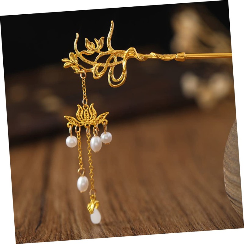 minkissy Sets Elegant Chinese Style Hair Stick Dangle Hair Pin