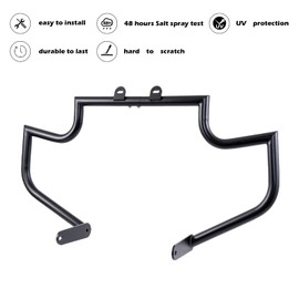 Kinglemc Crash Bar Engine Guard Highway Freeway Bar for Yamaha V-Star Vstar XVS 950 XVS950 Tourer 2009-2017 (Black-Ordinary Style)