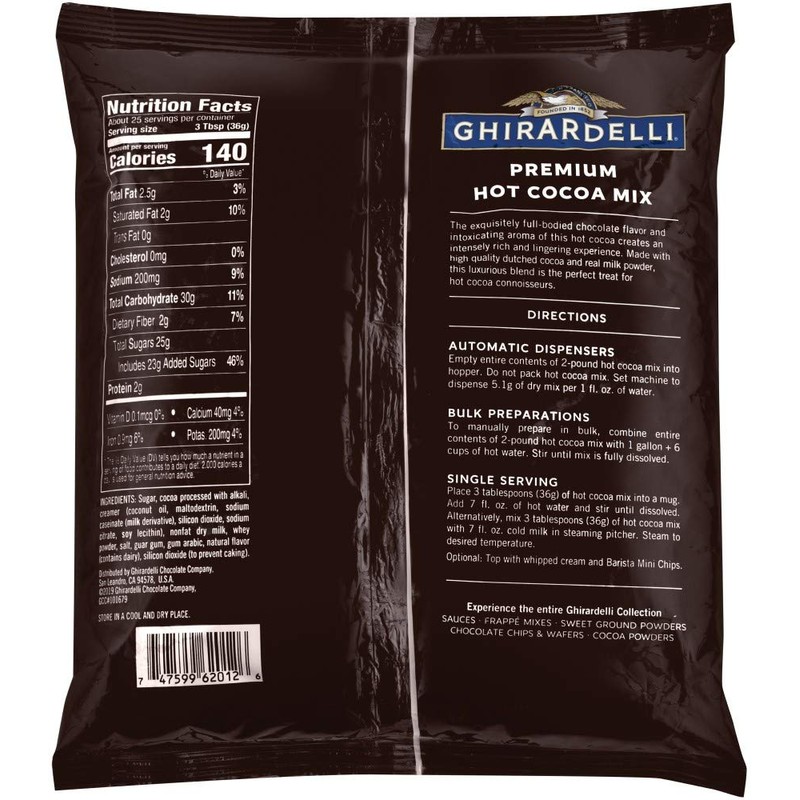 Ghirardelli Premium Indulgence Hot Cocoa Mix, Chocolate, 32 Ounce