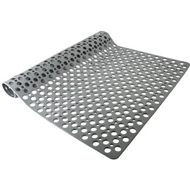 Tiamo TPE Non Slip Shower Mat 35.4"*23.6", Bath Matts for Inside Shower,Extra Large Bathtub Mat with Suction Cups and Big Drain Holes