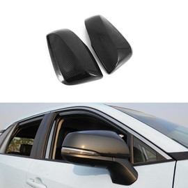 Tocatus Rearview Mirror Cover Side Mirror Protector for 2019 2020 2021 2022 2023 2024 Toyota RAV4, ABS Carbon Fiber 2pcs
