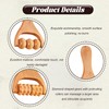2 Pcs Wooden Smooth Massage Roller, Durable Wood Therapy Massage