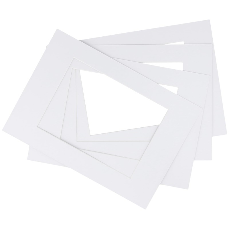 HONYUET 40PCS A4 White Picture Mounts, 29.5x20.8cm Cardboard Picture Mount,