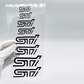 STI Subaru Brake Caliper Sticker Cool Waterproof Reflective Heat Resistant [Provide Dozens of Patterns for You to Choose] Black