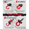 AMBULL D Ring Separate Shackle with Snatch Block, 3/4" Easy