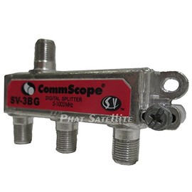1 Piece SV-3G 3-Way Professional Grade 5-1002Mhz Corrosion Resistant Plating RG6 RG7 RG8 RG59 RG8 RG11 Coaxial Cable Digital Splitter for Charter Time Warner COX Comcast HDTV