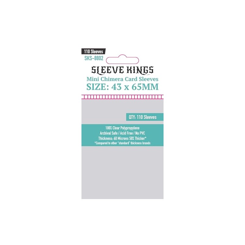 Sleeve Kings Mini Chimera Card Sleeves (43x65mm) - 110 Pack,