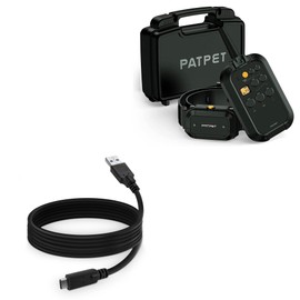 BoxWave Cable Compatible with PATPET 920 Dog Training Collar - DirectSync - USB 3.0 A to USB 3.1 Type C, USB C Charge and Sync Cable - 6ft - Black