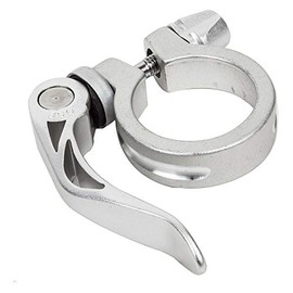 Sunlite Bicycle Quick Release Seat Clamp, 34.9mm, Silver