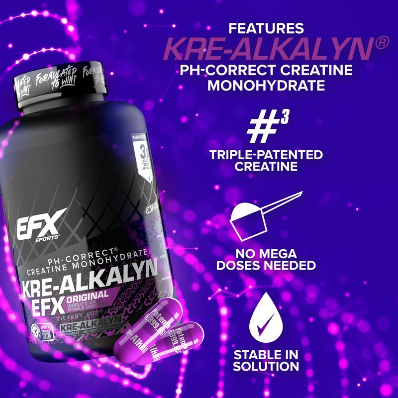 EFX Sports Kre-Alkalyn EFX | pH Correct Creatine Monohydrate Pill
