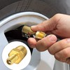 NQEUEPN 2pcs Brass Air Inflator Adapter, 1/4" NPT (M) to