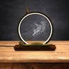 Backflow Incense Stick Holder with LED Light Ring, Ceramic Waterfall