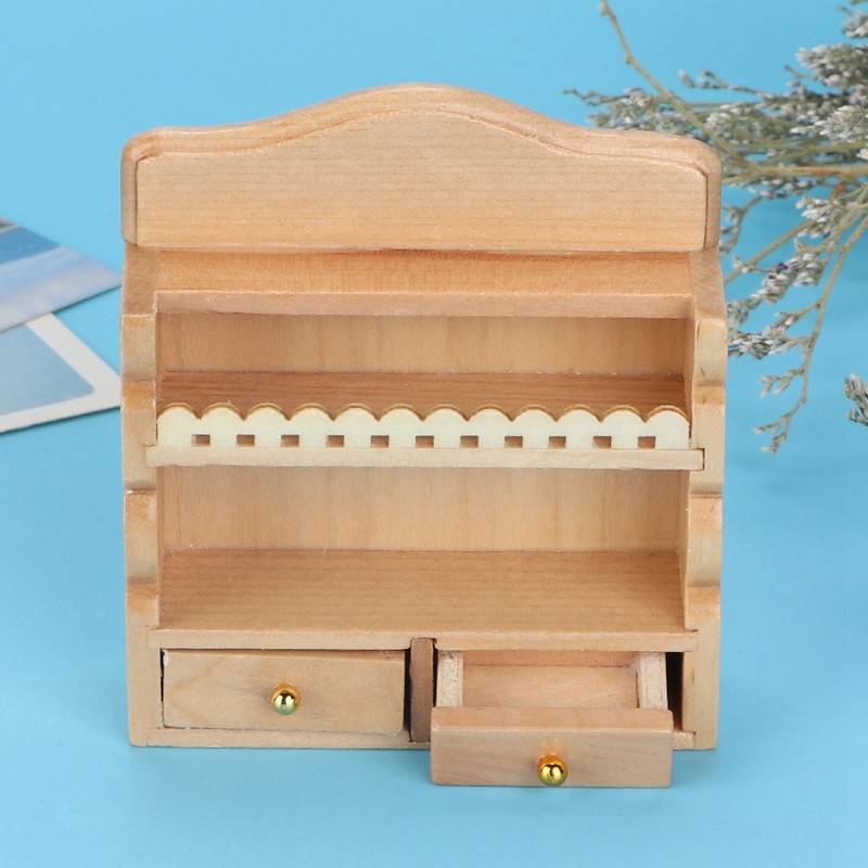 1:12 Miniature Doll House Kitchen Wall mounted Storage Rack Accessory