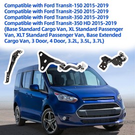 Riyhch Sliding Door Roller Hinge Right Side Upper Middle Lower Set Fits for Ford Transit-150 250 350 350HD 2015 2016 2017 2018 2019 OE# BK3Z-1525028-A KK3Z1525028AA KK3Z1525028E (Set of 3)