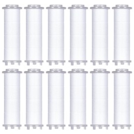 KINSE Shower Head PP-Cotton Filter Cartridge Set of 12 Replacement Filter Cartridge for Detachable Filter Shower Head