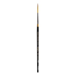 KINGART Original 9050 Series, Golden Taklon Script Liner, Size 6, Black/Gold