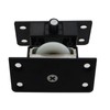 2 Sets 2.28x1.22inch Black Sliding Door Nylon Pulley Cabinet Hanging