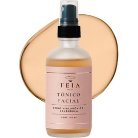 TEIA COSMETICOS Tónico Facial Hidratante Calmante con Ácido Hialurónico - 99.33% Ingredientes Naturales - 110ml
