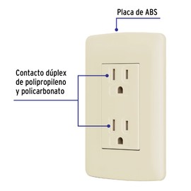 Contact landed duplex, ivory color, line Italian