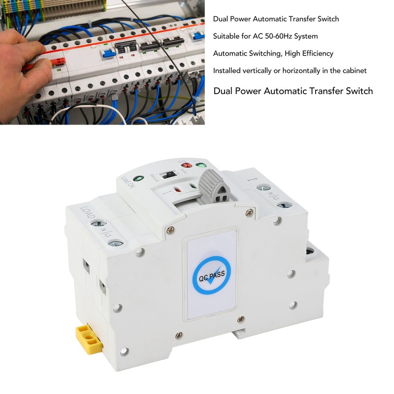 Dual Power Automatic Transfer Switch 2P 16A ATS Electrical Circuit
