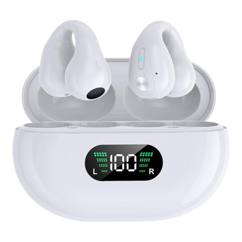 ALPHA DIGITAL Wireless Ear Clip Bone Conduction Earbuds - Color: