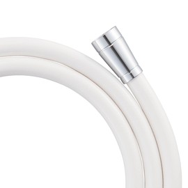 SANEI (サンエイ) Shower Hose Matte White Compatible with Most Manufacturers Includes Faucet Side and Shower Side Adapters 1.8m G1/2 PS30-86TXB18-MW2 Made in Japan