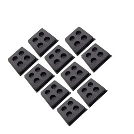 Replacement part fits (10) Anti-Vibration Pads - Heavy Duty All Rubber Isolation Pads - 2" X 2" X 3/4" CHStet14539