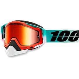 100% Racecraft Cubica Snow Goggles Mint/Mirrored Lens
